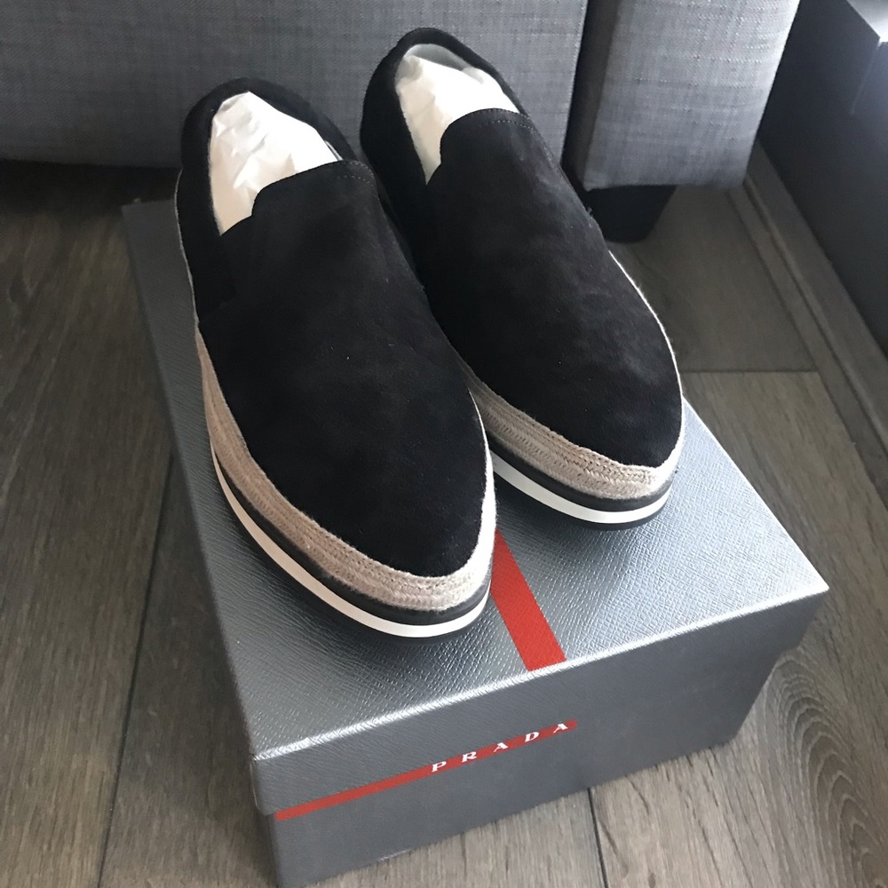 Prada Suede Espadrilles
